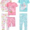 Simple Joys by Carter's Girls' 6-Piece Snug Fit Cotton Pajama Set
