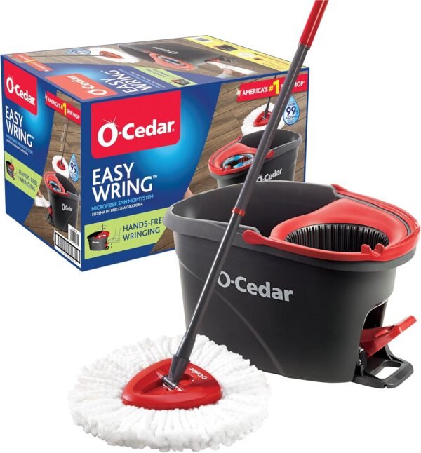 O-Cedar EasyWring Microfiber Spin Mop - Image 2